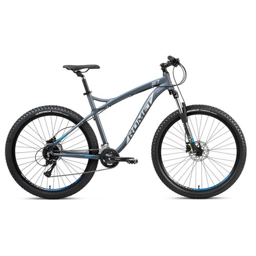 Rower górski MTB ROMET Rambler Fit U18 27.5 cala Czarno-srebrno-niebieski