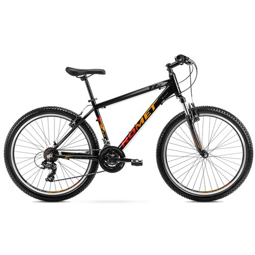 Rower górski MTB ROMET Rambler R6.0 M17 26 cali Czarno-pomarańczowo-czerwony