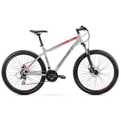 Rower górski MTB ROMET Rambler R7.1 U21 27.5 cala Srebrno-czerwono-grafitowy