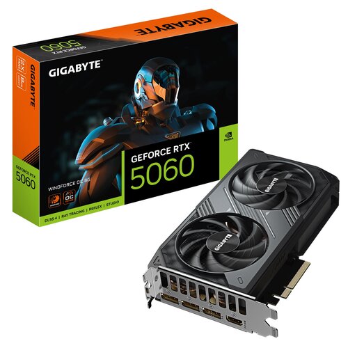 Karta graficzna GIGABYTE GeForce RTX 5060 Windforce OC 8GB DLSS 4