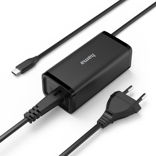Zasilacz do laptopa HAMA USB-C PD 5-20V/100W Czarny