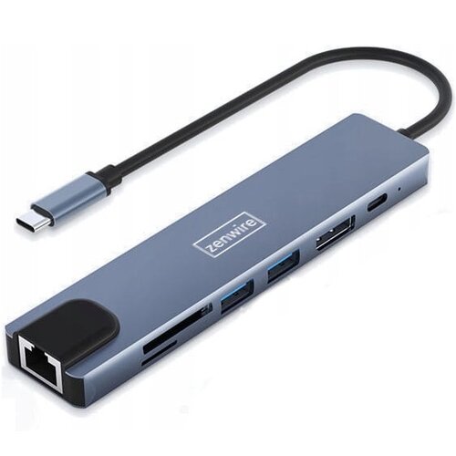 Hub ZENWIRE BYL-2311 8w1 USB Typu C 3.2 Gen. 1, Pasywny