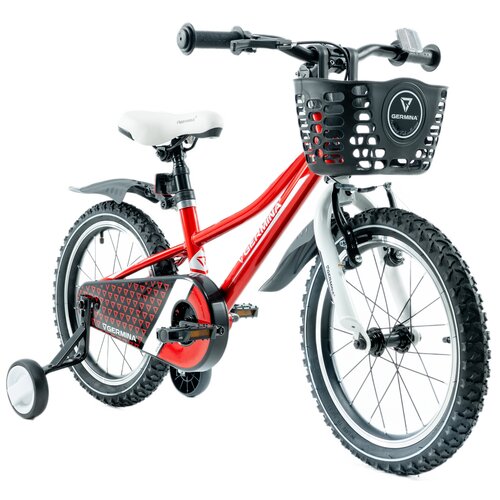 Rower dziecięcy GERMINA BMX 16 cali dla chłopca Czerwony