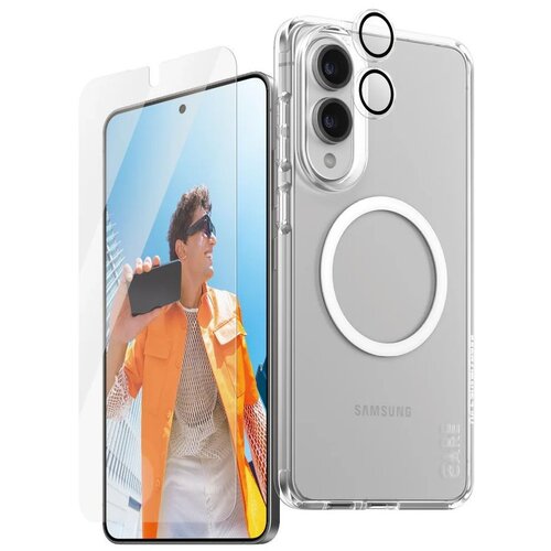 Etui PANZERGLASS Care 3w1 do Samsung Galaxy S25 Edge + Szkło + Szkło na obiektyw