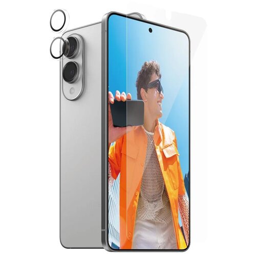 Etui PANZEGLASS Hoops + UWF 2w1 do Samsung Galaxy S25 Edge + Szkło + Szkło na obiektyw