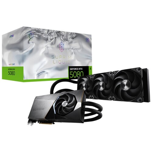 Karta graficzna MSI GeForce RTX 5080 Suprim Liquid OC 16GB DLSS 4
