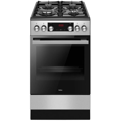 Kuchnia AMICA 523GCE3.33ZPTSDPA(XSX) Termoobieg Drabinki Prowadnice teleskopowe Pizza 300˚C