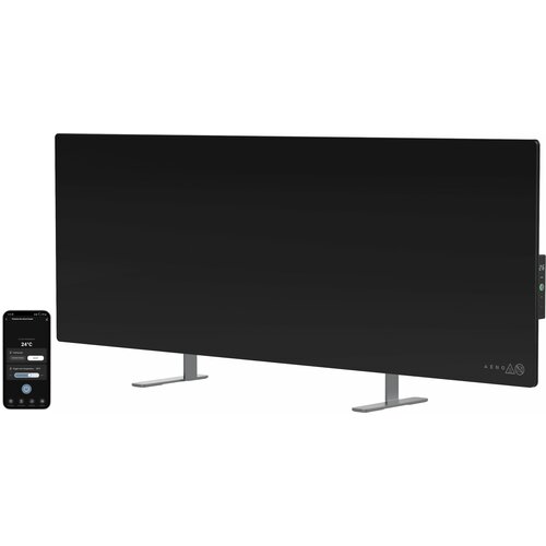 Grzejnik elektryczny AENO Premium Eko Smart Led AGH0004S Czarny