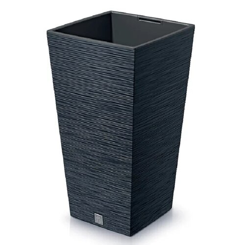 Doniczka PROSPERPLAST Furu Square DFSH240-S433 19L Antracytowy