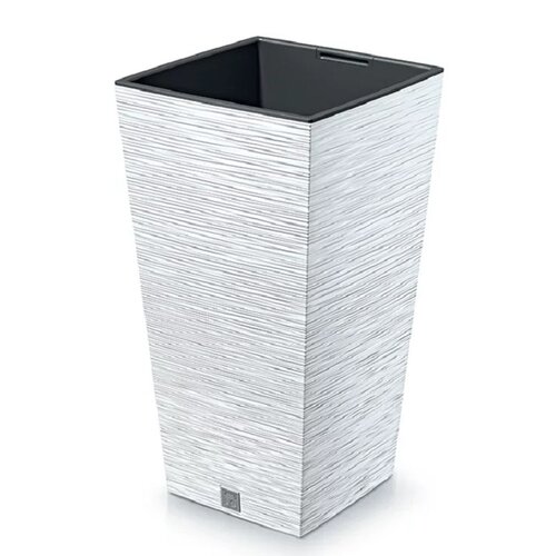 Doniczka PROSPERPLAST Furu Square DFSH300-S449 35L Biały