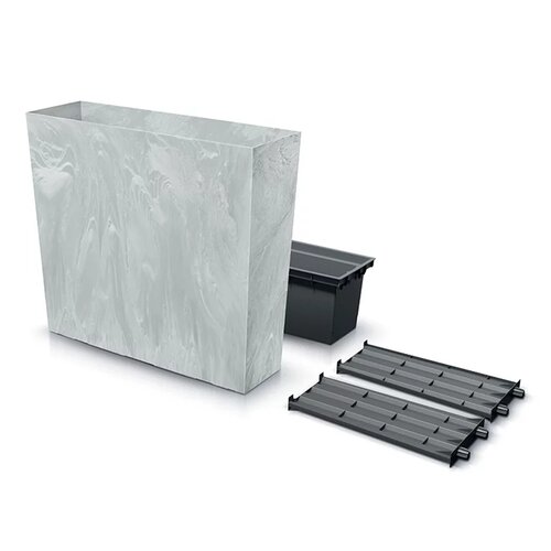 Donica PROSPERPLAST Urbi Tower Beton Effect T DUC800TE-422U Jasnoszary