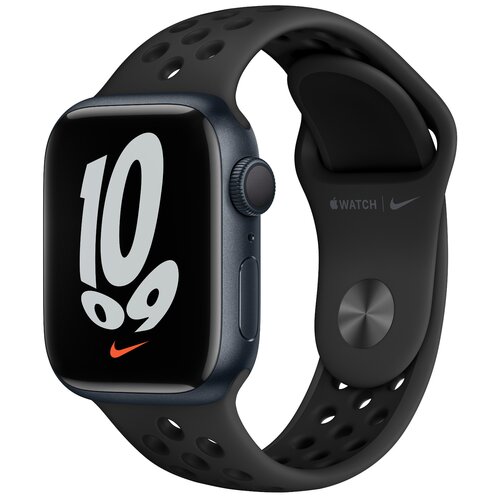 APPLE Watch 7 Nike GPS 45mm koperta z aluminium (północ) + pasek sportowy (antracyt)