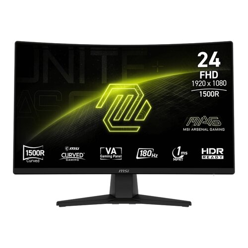 Monitor MSI Mag 242C 23.6" 1920x1080px 180Hz 1ms [MPRT] Curved