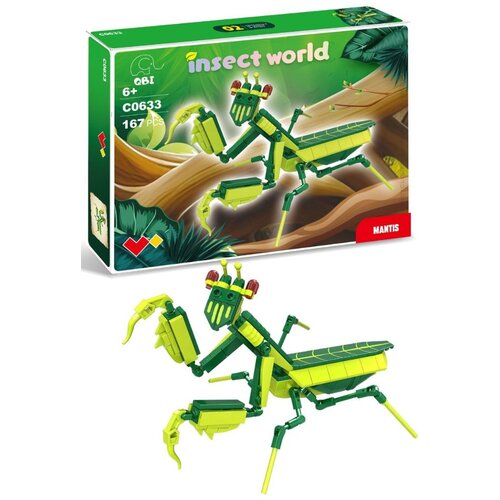 Klocki plastikowe QBI Insect world Modliszka C0633-2