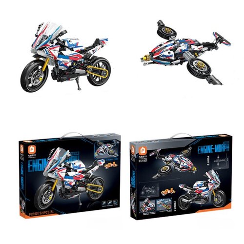 Klocki plastikowe QBI Turystyczny motocykl FC9301