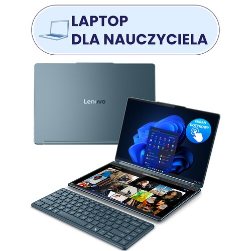 Laptop LENOVO Yoga Book 9 14IAH10 14" OLED Ultra 7-255H 32GB RAM 1TB SSD Windows 11 Professional, Funkcje AI
