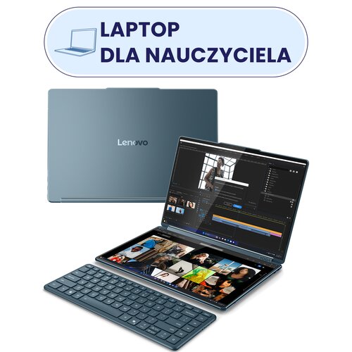 Laptop LENOVO Yoga Book 9 14IAH10 14" OLED Ultra 7-255H 32GB RAM 1TB SSD Windows 11 Professional, Funkcje AI