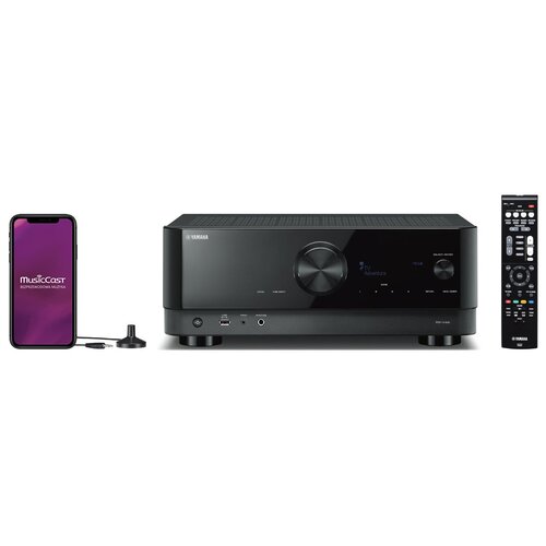 Amplituner YAMAHA MusicCast RX-V4A Czarny 5.2-kanałowy,8K,BT, AirPlay, Wi-Fi, Multiroom, Tidal, Spotify