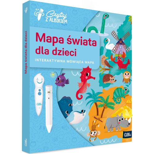 Książka Czytaj z Albikiem Mapa świata dla dzieci Miroslav Klíma (twarda okładka)