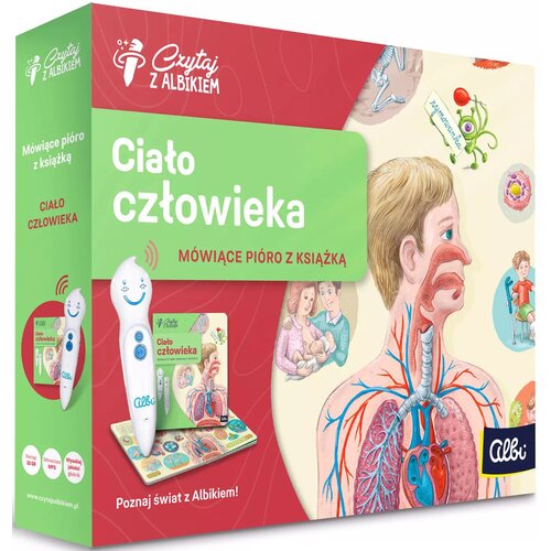 Książka Czytaj z Albikiem Ciało człowieka + Pióro Lucie Ujcová (twarda okładka)