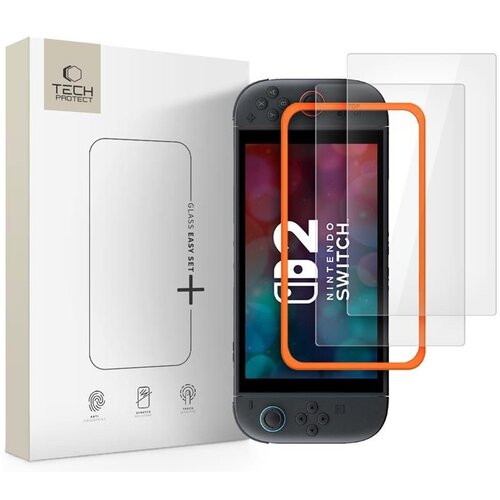 Szkło hartowane TECH-PROTECT Easy Set+ do Nintendo Switch 2 (2 szt.)