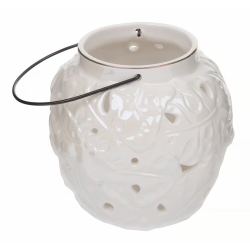 Lampion ceramiczny MY HOME Tropic Biały