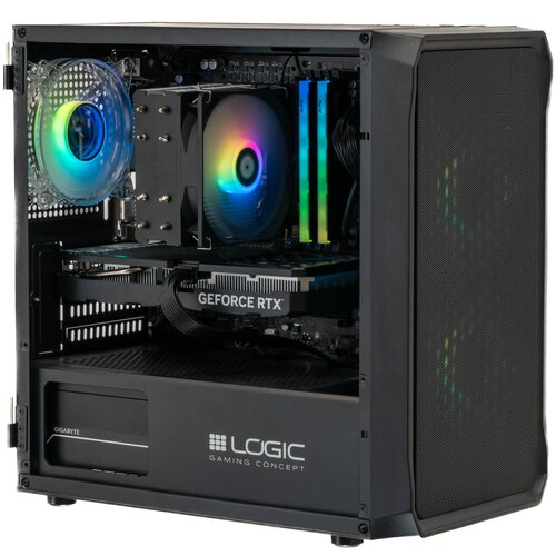 Komputer MAD DOG LOGIC-ARGB-I01WR16WH i5-14400F 16GB RAM 1TB SSD GeForce RTX4060 DLSS 3 Wi-Fi Windows 11 Home