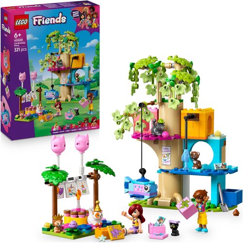 LEGO 42666 Friends Kocie przyjęcie urodzinowe i domek na drzewie