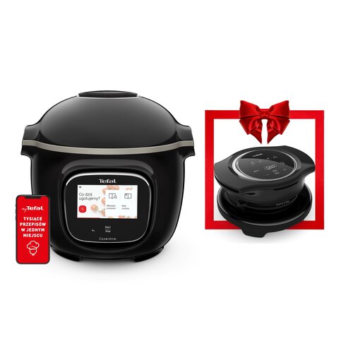 Multicooker TEFAL Cook4Me Touch CY9128 (Wi-Fi) z możliwością funkcjonalności AirFryera, oraz dostępem do ponad 1000 darmowych przepisów