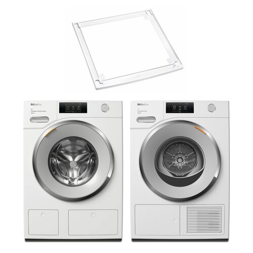 Pralka MIELE WWV980 WPS 9kg 1600 obr A TwinDos + Suszarka MIELE TWV 780 WP + Łącznik MIELE WTV 502