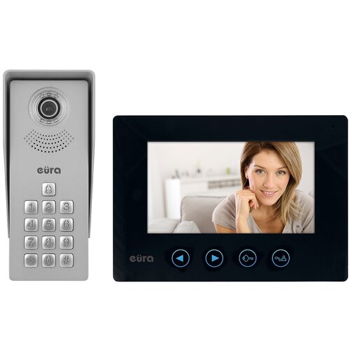 Wideodomofon EURA Tytan VDP-12A3 Czarny