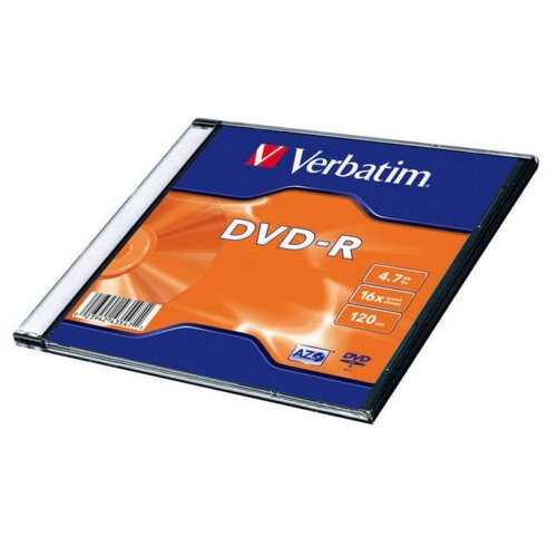 Płyta VERBATIM DVD-R 4.7GB 16x Slim