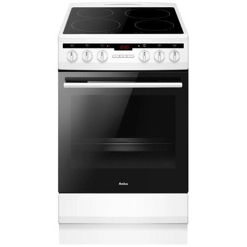Kuchnia AMICA 57IE3.323PAHTADP(W) Termoobieg Drabinki Prowadnice teleskopowe Pizza 300˚C
