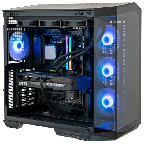 Komputer MAD DOG Powered by MSI PANO100-A01WR32WP R7-9800X3D 32GB RAM 1TB SSD GeForce RTX5080 DLSS 4 Wi-Fi Windows 11 Professional