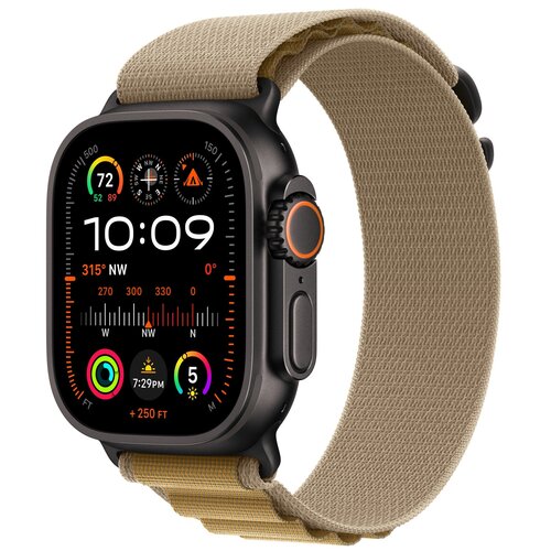 Pasek do Apple Watch (44/45/46/49mm) L Beżowy (Tytan czarny)