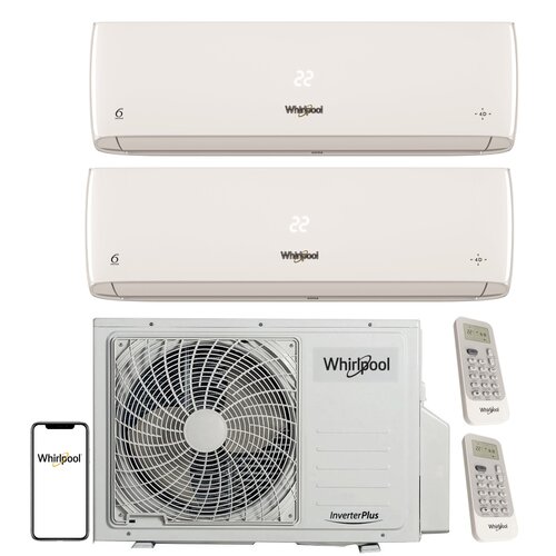 Klimatyzator Multisplit, Pompa ciepła powietrze - powietrze WHIRLPOOL WA36ODU32 (2 pomieszczenia)