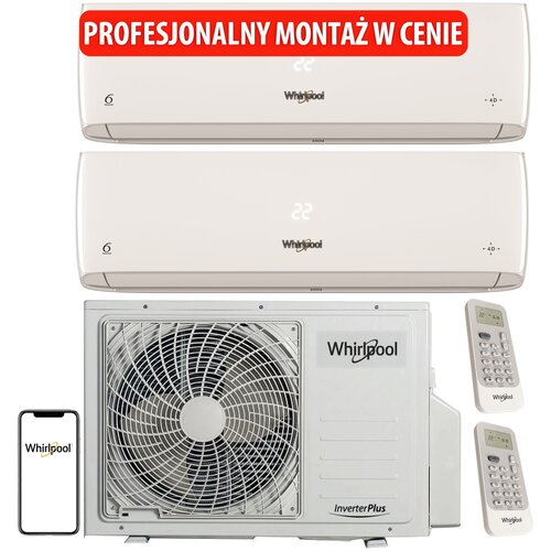 Klimatyzator Multisplit, Pompa ciepła powietrze - powietrze WHIRLPOOL WA36ODU32 (2 pomieszczenia) z usługą montażu