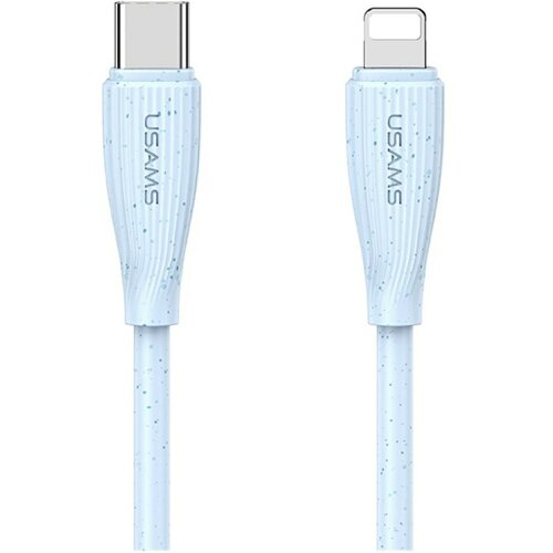 Kabel USB-C - Lightning USAMS Green Series SJ717 30W 1 m Niebieski