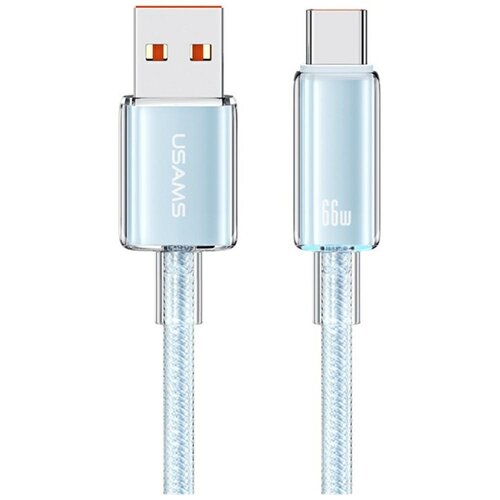 Kabel USB-A - USB-C USAMS Cloud Series US-SJ658 66W 1.2 m Niebieski