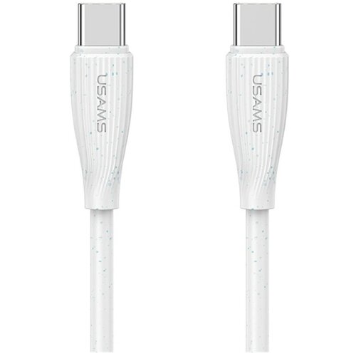 Kabel USB-C - USB-C USAMS Green Series SJ716 60W 1 m Biały