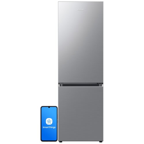 Lodówka SAMSUNG AI RB34C603CS9 EF No Frost 185.3cm Szczotkowana stal nierdzewna