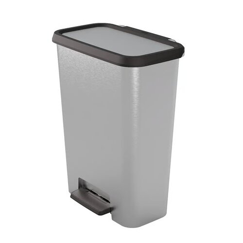 Kosz na śmieci CURVER Compatta 50L Srebrny