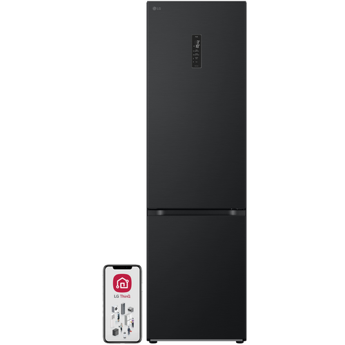 Lodówka LG GBV5250CEP No Frost 203cm Czarny mat LinearCooling DoorCooling+