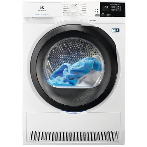 Suszarka ELECTROLUX EW9HM1478P z pompą ciepła 900 CycloneCare 8 kg Woolmark Blue