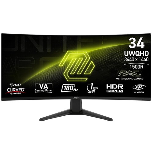 Monitor MSI Mag 346CQ 34" 3440x1440px 180Hz 1 ms [MPRT] Curved