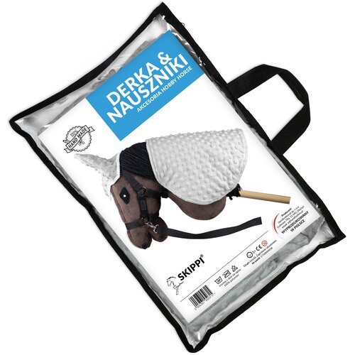 Derka i nauszniki SKIPPI Hobby Horse GAD03042 Szary