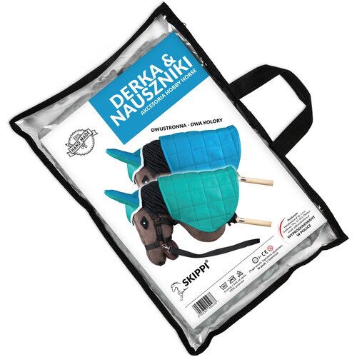 Derka i nauszniki SKIPPI Hobby Horse GAD03046 Miętowo-niebieski