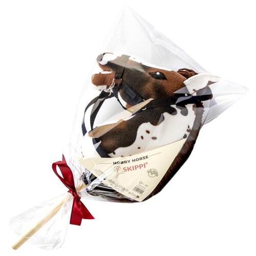 Koń na kiju SKIPPI Hobby Horse GAD03022 A3 Biało-brązowy