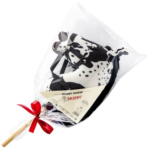 Koń na kiju SKIPPI Hobby Horse GAD03023 A3 Czarno-biały