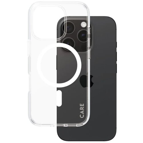 Etui PANZERGLASS Care Flagship Case MagSafe do Apple iPhone 16 Pro Przezroczysto-biały
